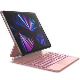 Etui z klawiaturą Dracool do iPad Air 13" 2025/2024 (7/6 gen.) / Pro 12.9" 2022/2021/2020 (6/5/4 gen.), różowe