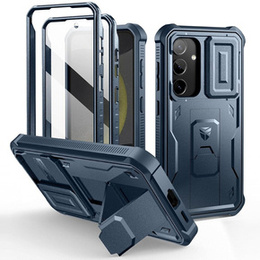 Etui pancerne do Samsung Galaxy S24, Dexnor Full Body (Two Frames), granatowe