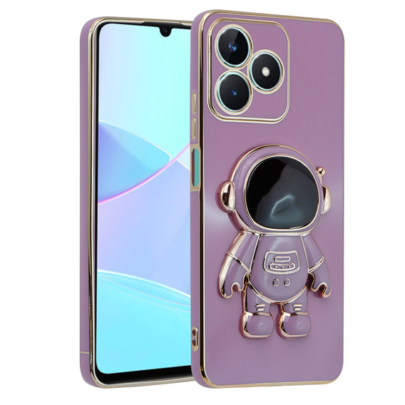 Etui do Realme C51, Astronaut, fioletowe