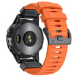 Pasek Silikonowy QuickFit do Garmin Fenix 22mm, Pomarańczowy