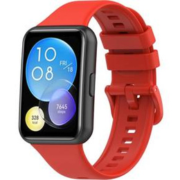 Pasek Silikonowy do Huawei Watch Fit 2, Czerwony