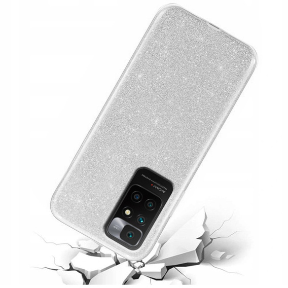 Etui Glitter Case do Xiaomi Redmi 10, Silver