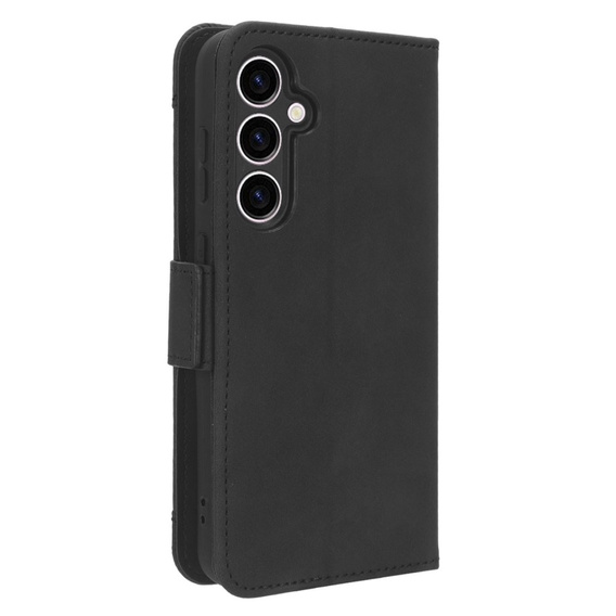 Etui z klapką do Samsung Galaxy S23 FE, Card Slot, czarne