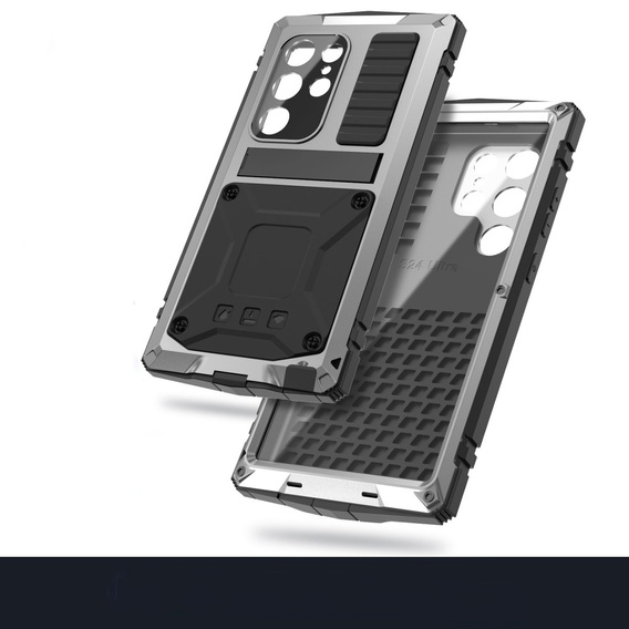 Etui pancerne do Samsung Galaxy S25 Ultra, R-JUST, srebrne