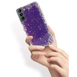 Etui do Samsung Galaxy S21, Glittery, fioletowe