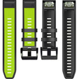 Pasek Silikonowy Quickfit 26mm do Garmin, Limonkowy / Czarny