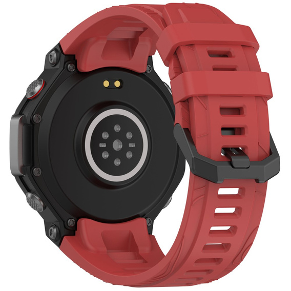 Pasek Silikonowy do Amazfit T-Rex 3, Czerwony