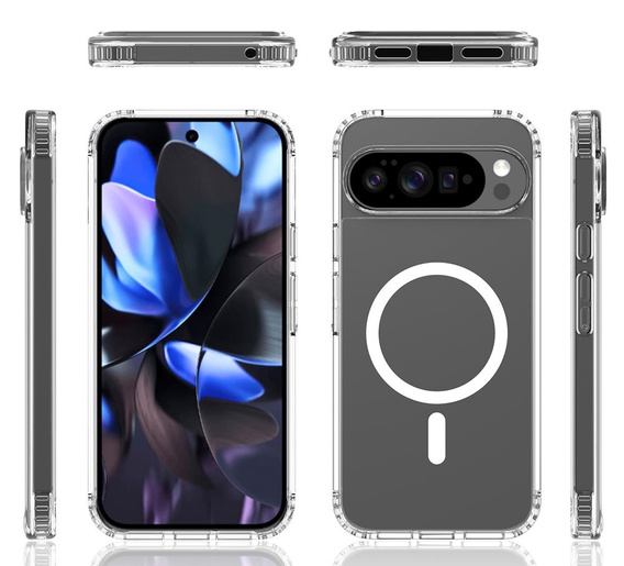 Etui do Google Pixel 10 Pro XL, Fusion Hybrid, do MagSafe, przezroczyste