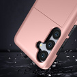 Etui do Samsung Galaxy A56 5G, Sliding Card Holder, różowe