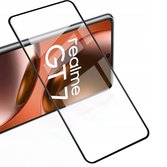 2x Szkło Hartowane do Realme GT 7 / 7T, ERBORD 3D pełne, szybka na cały ekran