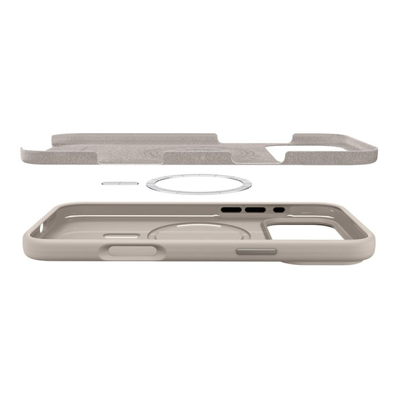 Etui Spigen do iPhone 17 Pro Max, Silicone Fit Mag MagSafe, Stone