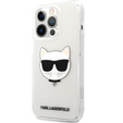 Etui Karl Lagerfeld do iPhone 13 Pro Max, Choupette Head, przezroczyste