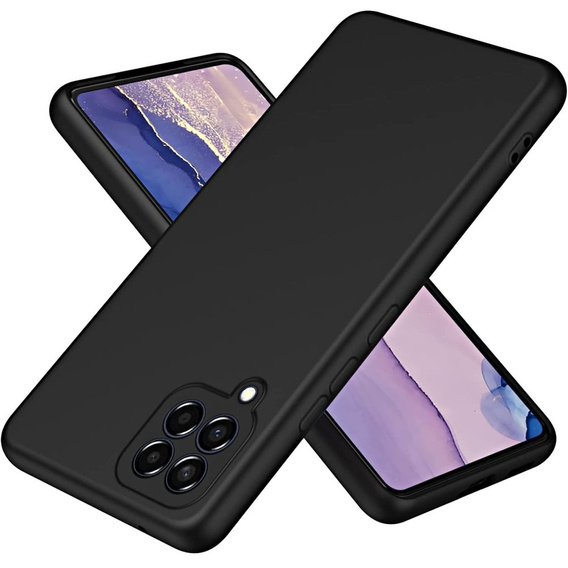 Zestaw Etui do Samsung Galaxy M33 5G, silicone lite, czarne + szkło