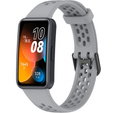 Pasek Silikonowy do Huawei Band 8 / Huawei Band 9 / Huawei Band 10, Szary