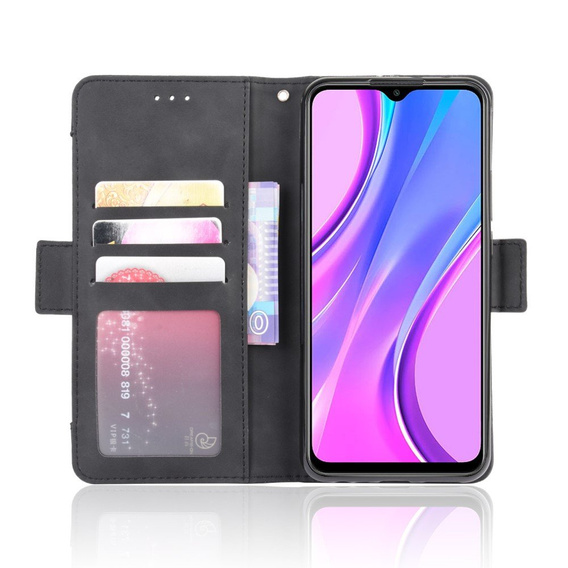 Etui z klapką do Xiaomi Redmi 9, Card Slot, czarne