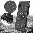 Etui do Xiaomi Redmi 9A, Bling brokat, Czarne