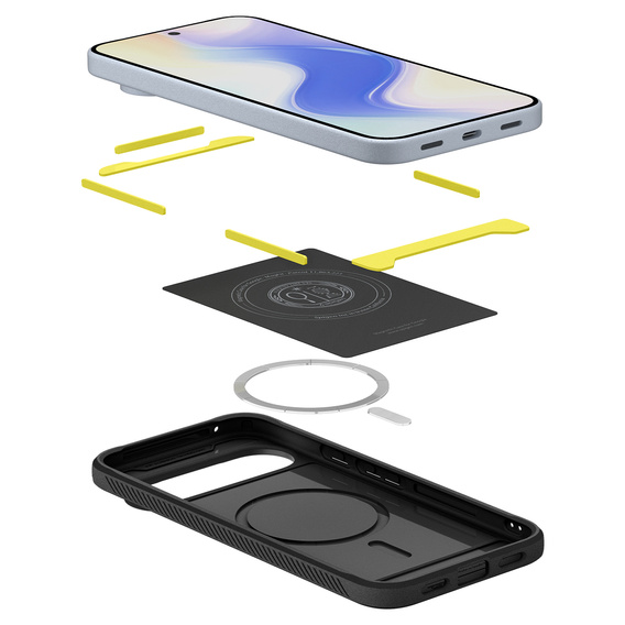 Etui Spigen do Google Pixel 10/10 Pro, Rugged Armor Mag MagSafe, Black