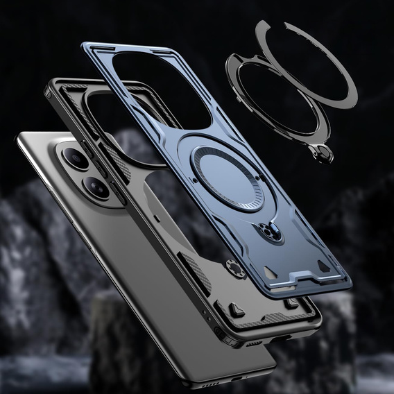 Etui magnetyczne do Xiaomi Redmi Note 15 5G / Poco M8 5G, granatowe