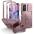 Etui pancerne do Samsung Galaxy A15, Dexnor Full Body (Two Frames), różowe