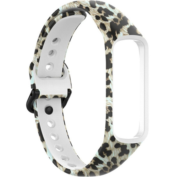 Pasek Silikonowy do Samsung Galaxy Fit 2 SM-R220, Leopard