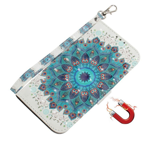 Etui z klapką do Xiaomi Redmi Note 9S / 9 Pro / 9 Pro Max, Wallet, Mandala białe