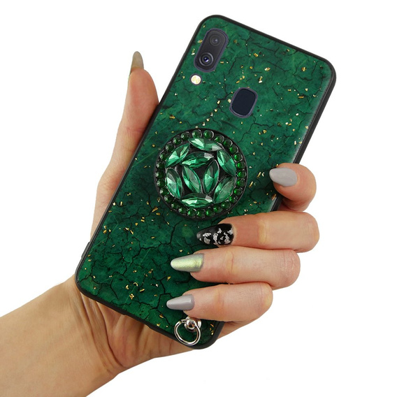 Etui Epoxy Gold Samsung Galaxy A20E - Green