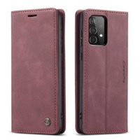 Etui CASEME do Samsung Galaxy A52 / A52s, Leather Wallet Case, bordowe