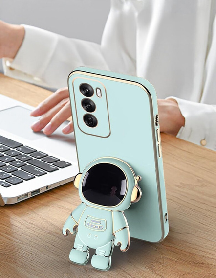 Etui do Oppo Reno 12, Astronaut, zielone