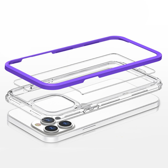 Etui ERBORD do iPhone 13 Pro, Hybrid Frame, Purple