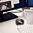 Pasek Silikonowy do Amazfit T-Rex 3, Czarny / Zielony
