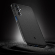 Etui Spigen Case do Samsung Galaxy M35 5G, Essential SandBlast, Matowe, Czarne + Szkło