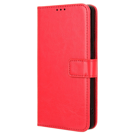 Etui z klapką do Infinix Zero 30 5G, Crazy Horse Wallet, czerwone