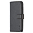 Etui z klapką do Samsung Galaxy S23 FE, BINFEN Wallet, czarne + szkło 9H