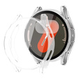 2w1 Etui z Osłoną na Ekran do Samsung Galaxy Watch 7 44mm, Przezroczyste