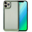Etui do iPhone 12 Pro Max Carbon Slim Case Obudowa, Zielone