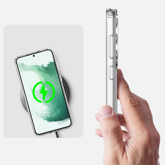 Etui do Samsung Galaxy S23, Fusion Hybrid, przezroczyste
