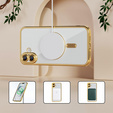 Etui do iPhone 16 Plus, Electro MagSafe, złote + Szkło na ekran