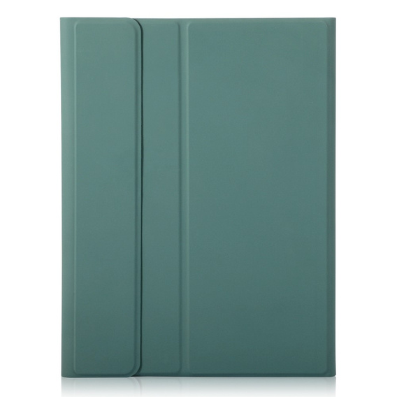 Etui z klawiaturą do iPad 11" 2025 A16 (11 gen.) / iPad 10.9" 2022 (10 gen.), TouchPad Pen Slot, ciemnozielone