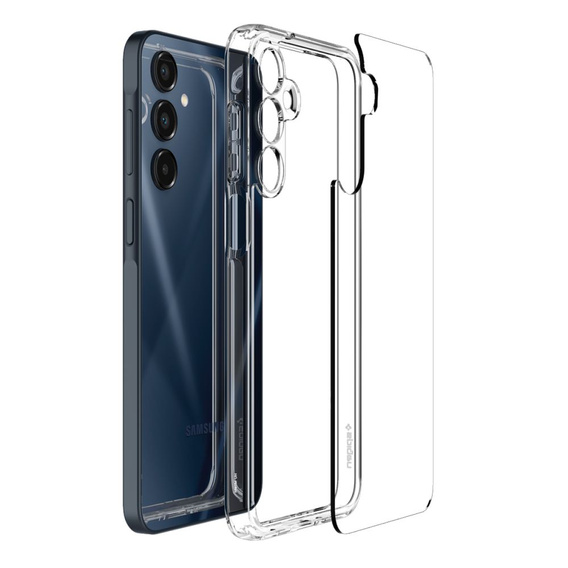 Etui Spigen do Samsung Galaxy A16 4G/5G, Ultra Hybrid, przezroczyste + Szkło