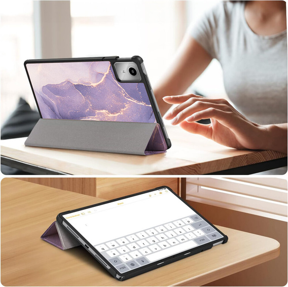 Etui do Lenovo Tab M11, Smartcase, Marble