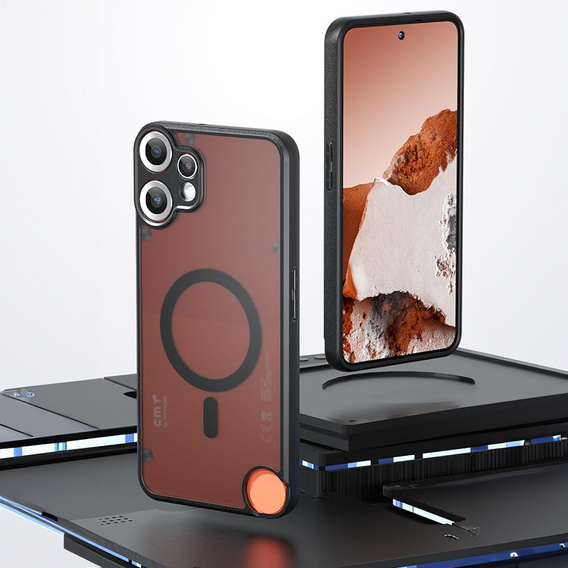 Etui do CMF Nothing Phone 2 Pro, do MagSafe, ERBORD Matt Case, czarny