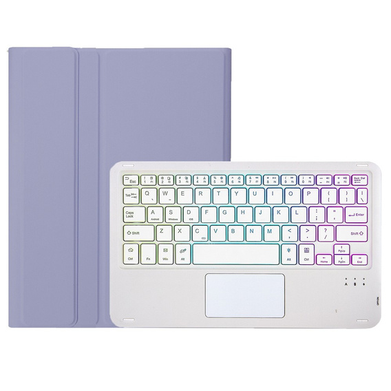 Etui z podświetlaną klawiaturą bluetooth touchpad do Xiaomi Pad 7 / 7 Pro, Fioletowe