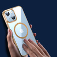 Etui do iPhone 14 Plus, ERBORD Hybrid MagSafe Case, złote