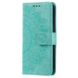 Etui z klapką do Xiaomi Redmi Note 13 Pro+, Mandala, zielone