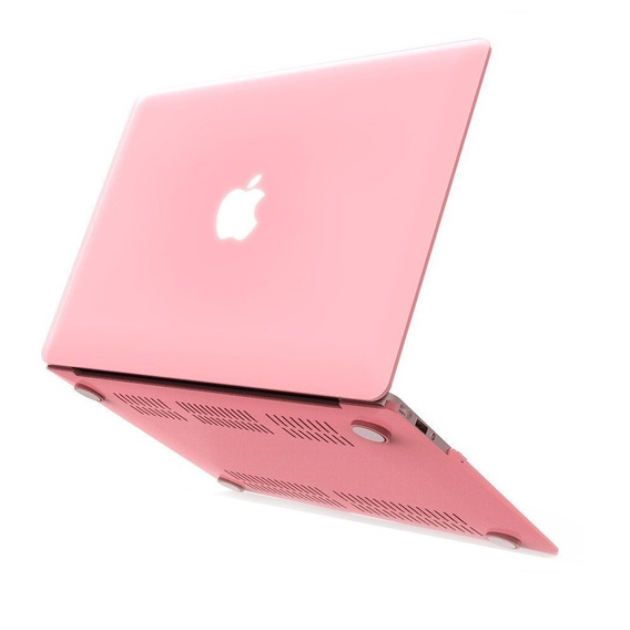 Etui do Macbook Air 13 A1466/A1369, Hard Case Obudowa, Pokrowiec Półprzezroczysty Różowy