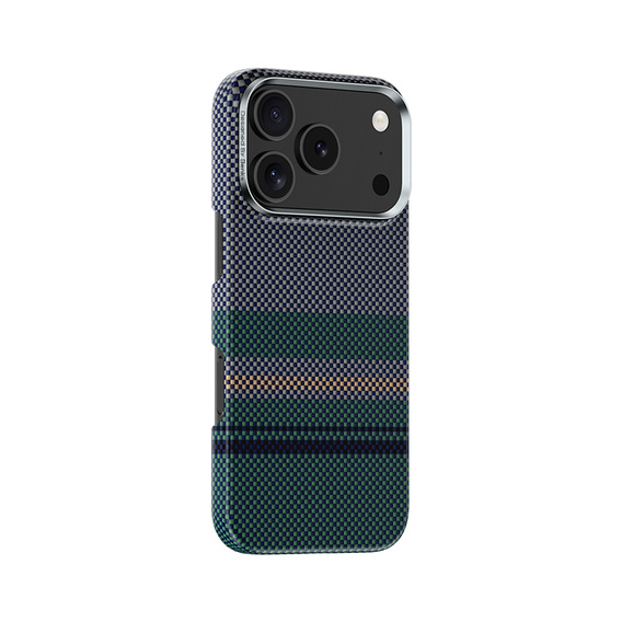 Etui BENKS Kevlar do iPhone 17 Pro Max, Magnetic Armor Air Aurora 600D 0070, do MagSafe, zielone