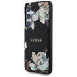 Etui GUESS do Samsung Galaxy S25, Czarne w kwiaty