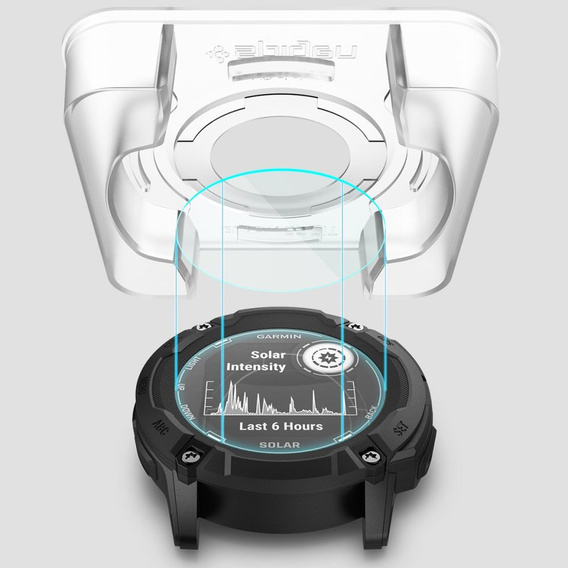 2x Szkło Hartowane Spigen do Garmin Instinct 2x Solar, Glas.TR "EZ FIT", Clear