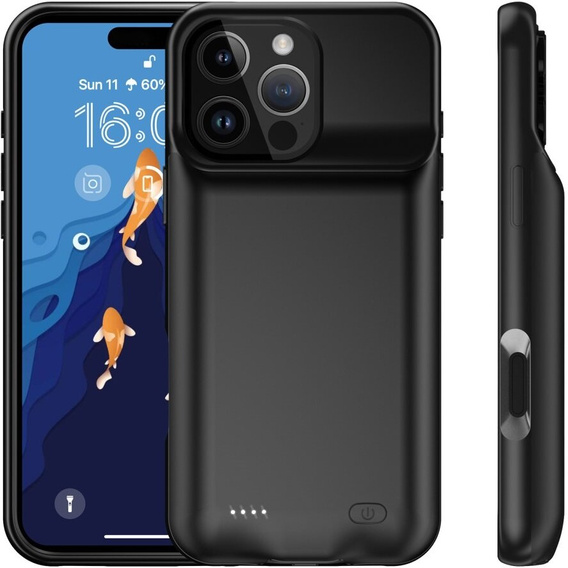 Etui z Baterią 7000mAh do iPhone 16 Pro Max, czarne