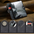 Etui CASEME do Samsung Galaxy Z Fold7 5G, Leather Wallet Case, czarne